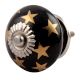 Gold Star Ceramic Cabinet Knob